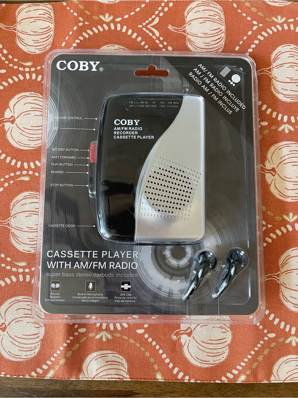 Coby CRV-21 Cassette Recorder/Player with Built-in Microphone and Speaker (C1)